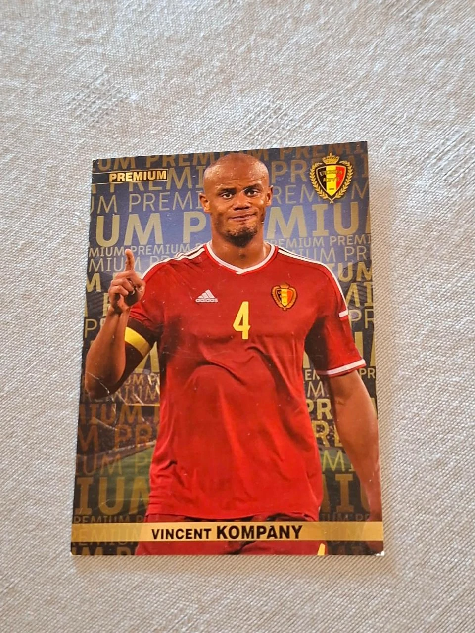 Panini / Voetbalkaart / Vincent Kompany / België / EK Frankrijk 2016
